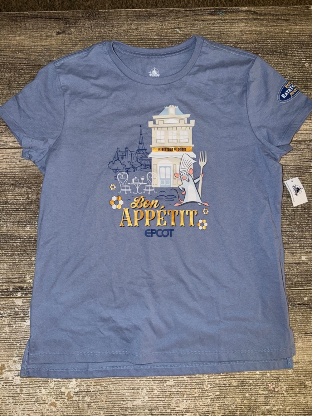 NWT Walt Disney World Epcot France Ratatouille adventure Remy ride t-shirt